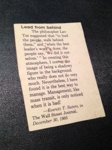 Clipping of Lau-Tzu Quotes